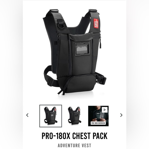 West Slope Pro-180x Chest Pack in Black - Picture 3 of 3